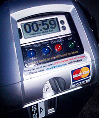 Solar-powered parking meter