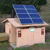 A solar outhouse