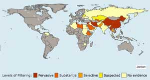 Access Denied Map - GlobalVoices ADVOCACY