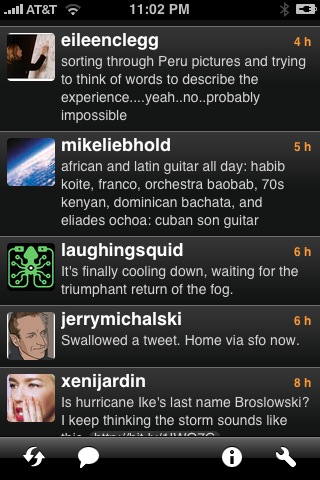 Twitterrific on iPhone