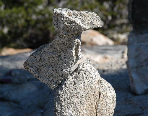 Sky's balanced rocks