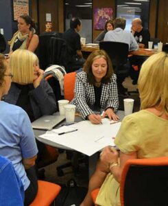 Eileen Clegg does "Visual Insights" at a 2015 NextNow meeting